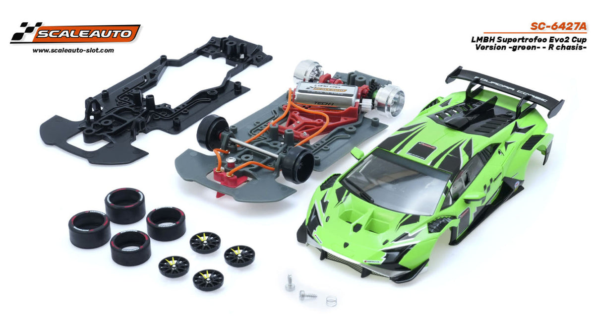Scaleauto Lamborghini Super Trofeo EVO2 Cup Green 1/32 Slot Car SC-6427A