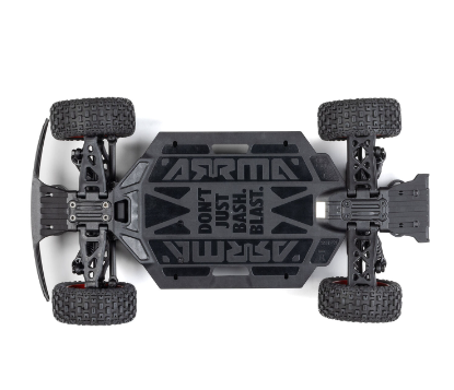 ARRMA MOJAVE GROM MEGA 380 Brushed 4X4 Small Scale Desert Truck RTR with Battery & Charger, Blue/White