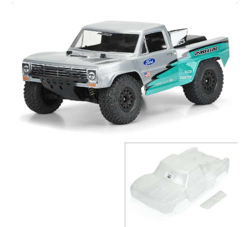 PROLINE RACING 1/10 Pre-Cut 1967 Ford F-100 Race Truck Clear Body: Short Course