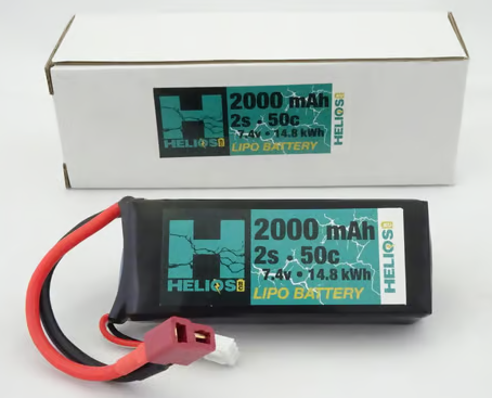 Helios RC 2S 50C LiPo Battery w/Deans Connector (7.4V/2000mAh)