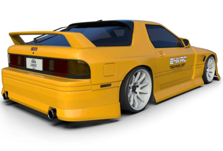 24K RC Technology 1/10 RX-7 FCS3 BN Sports Drift Body (Clear) 257mm