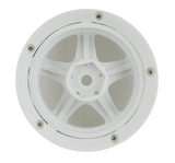 DS Racing Drift Element 5 Spoke Drift Wheels (Triple White) (2) (Adjustable Offset) w/12mm Hex