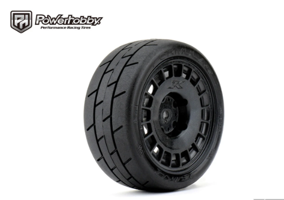 Powerhobby 1/10 Rally Car Formula Mounted Tires / Radial Wheels (4)