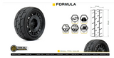 Powerhobby 1/10 Rally Car Formula Mounted Tires / Radial Wheels (4)