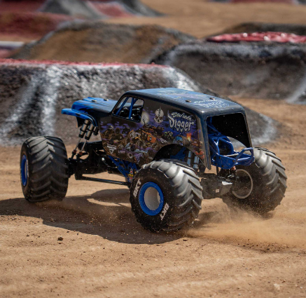 LOSI 1/8 LMT 2.0 Grave Digger 4X4 Solid Axle Brushless Monster Truck RTR Blue