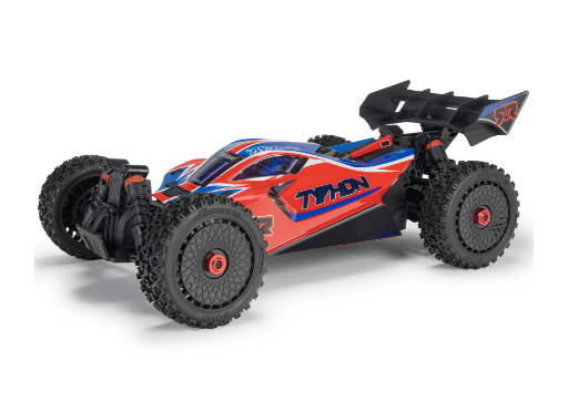 ARRMA 1/8 TYPHON MEGA 665 4X4 RTR Brushed Buggy, Blue , Red , Yellow