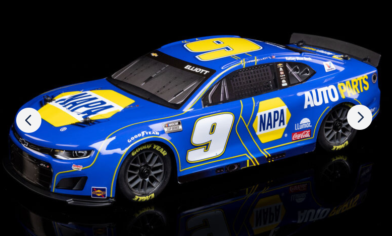 LOSI 1/12 NASCAR RC Racecar Chase Elliot No. 9 NAPA 2025 Chevrolet Camaro ZL1 2S AWD RTR Brushed On-Road (Battery & Charger Included)