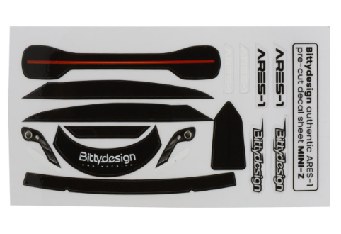Bittydesign Ares-1 1/28 Mini-Z Body (Clear) (98mm Wheelbase)
