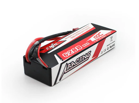 CNHL Racing Series 6200mAh 7.4V 2S 100C Lipo Hard Case Battery with T/Dean Plug