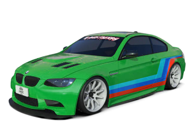 24K RC Technology TAF43000 1/10 BMW E92/M3 Stock Full Drift Body Set (Clear) (260mm Wheelbase)