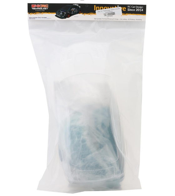 24K RC Technology TAF43000 1/10 BMW E92/M3 Stock Full Drift Body Set (Clear) (260mm Wheelbase)
