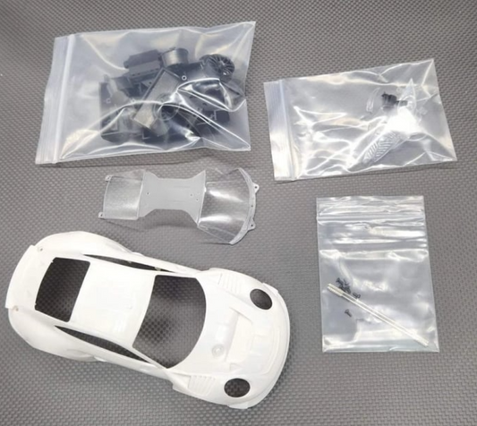 GL Racing GL-911-GT3-K01 1/28 9911-GT3 White Body Kit Set