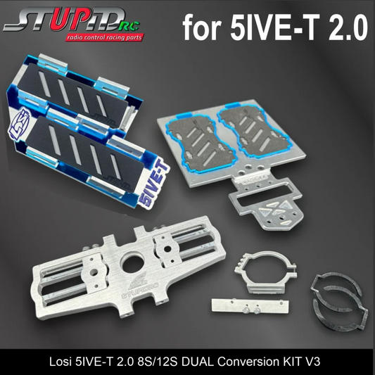 STUPID RC Losi 5ive-T 2.0 8S/12S DUAL Electric Conversion KIT V3