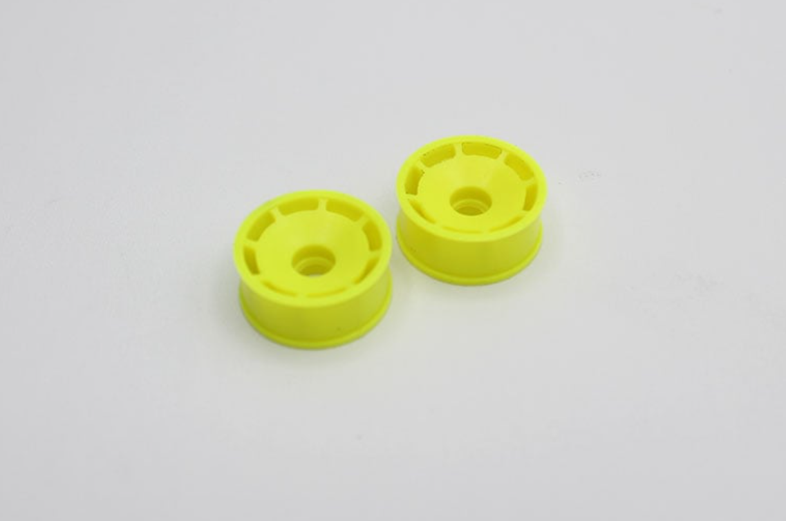 REFLEX RACING RX600F0Y SPEED DISH WHEEL FRONT - 0 OFFSET (YELLOW)