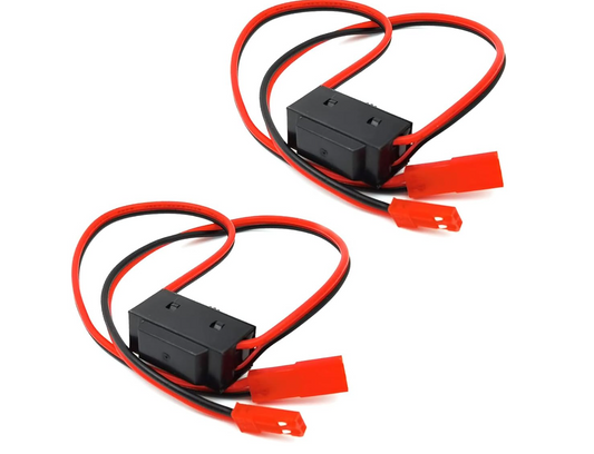 2 Pack On/Off Power Switch Battery Receiver  JST Connector