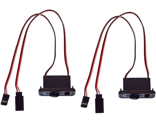 On Off Switch JR Futaba Style 2 Way Power for RC Cars Trucks Crawlers Off-Road Buggies (3-Pack)