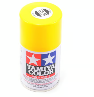 Tamiya TS-16 Yellow Lacquer Spray Paint (100ml)