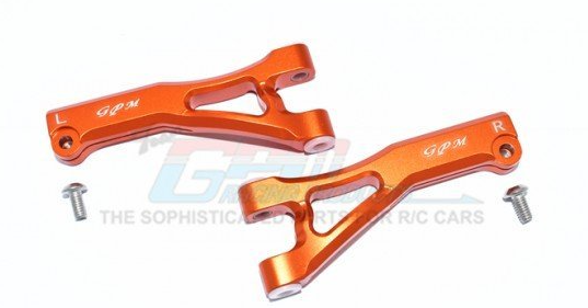 GPM RACING MAF054 Orange ARRMA LIMITLESS ALL-ROAD SPEED BASH Aluminum Front Upper Arms - 4pc set