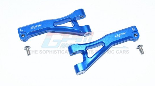 GPM RACING MAF054 Blue ARRMA LIMITLESS ALL-ROAD SPEED BASH Aluminum Front Upper Arms - 4pc set