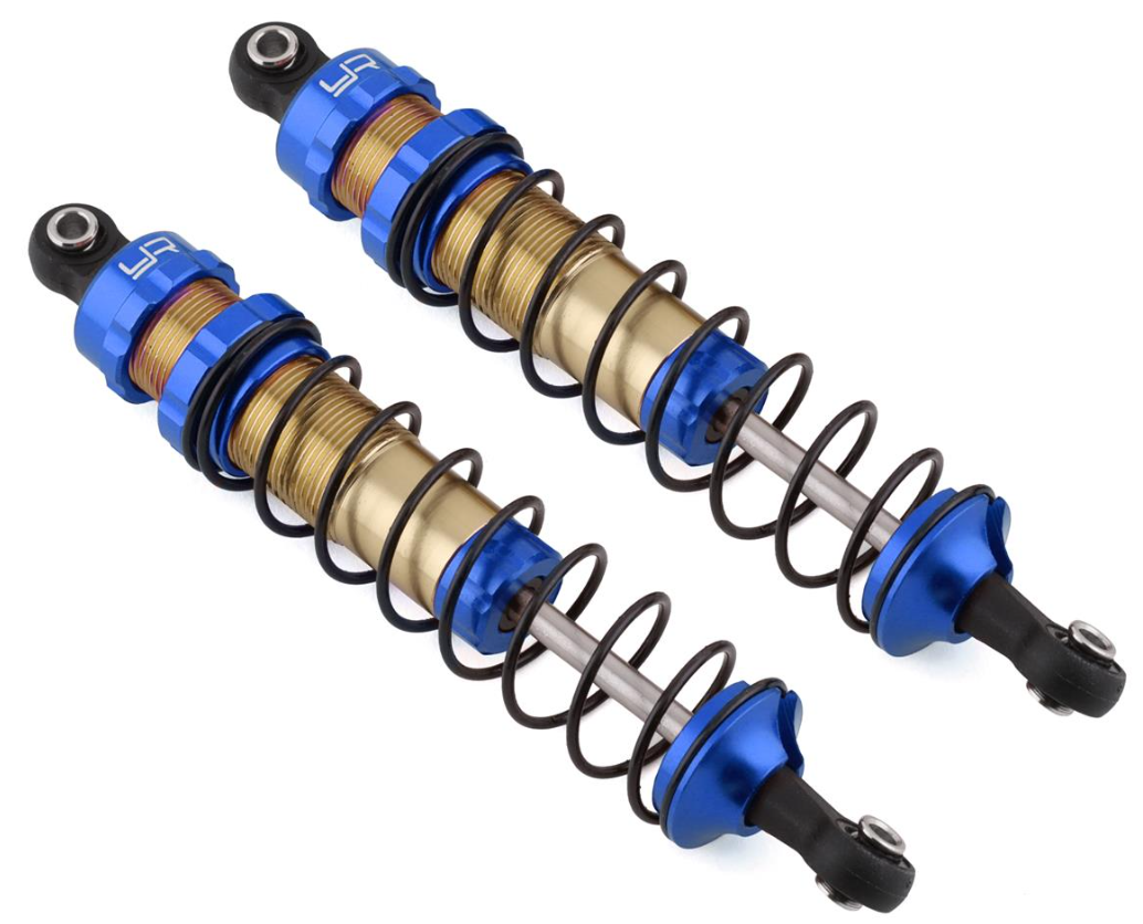 Yeah Racing TRSL-017BU Traxxas Slash/Stampede/Bandit Aluminum Big Bore Shocks (Blue) (2)