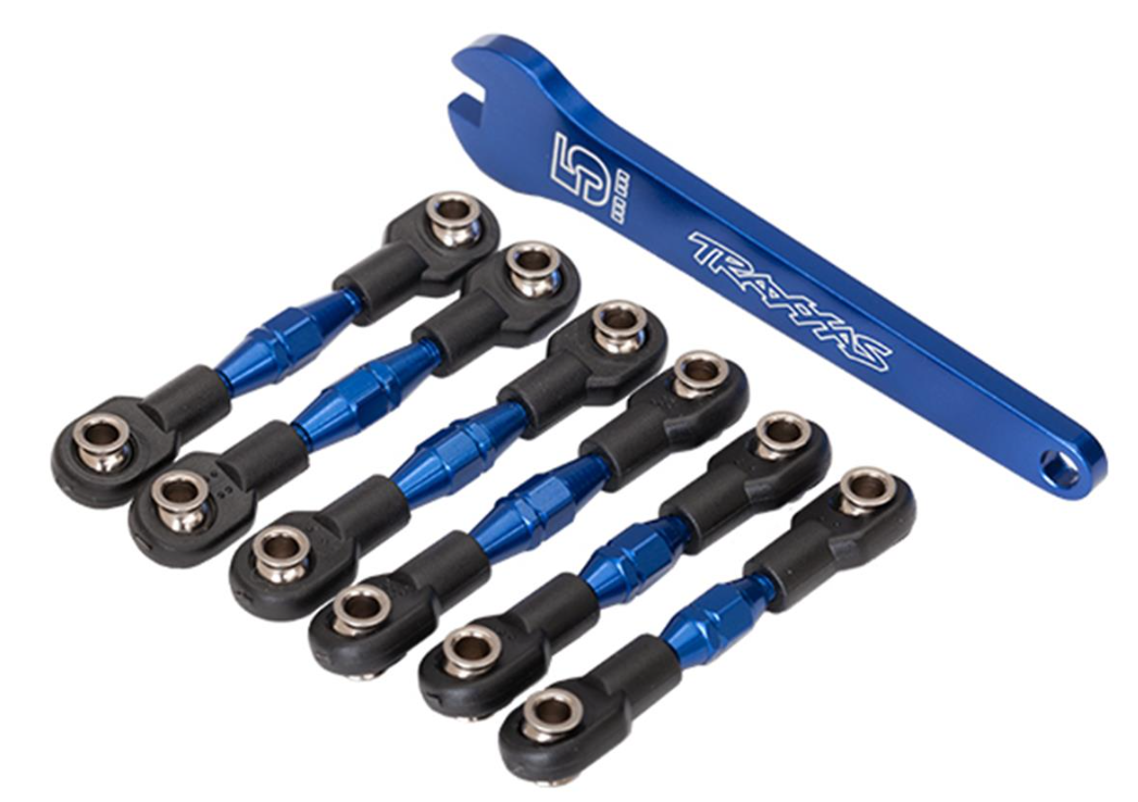 Traxxas 8341X 4-Tec 3.0/2.0 VXL Aluminum Turnbuckles (Blue)