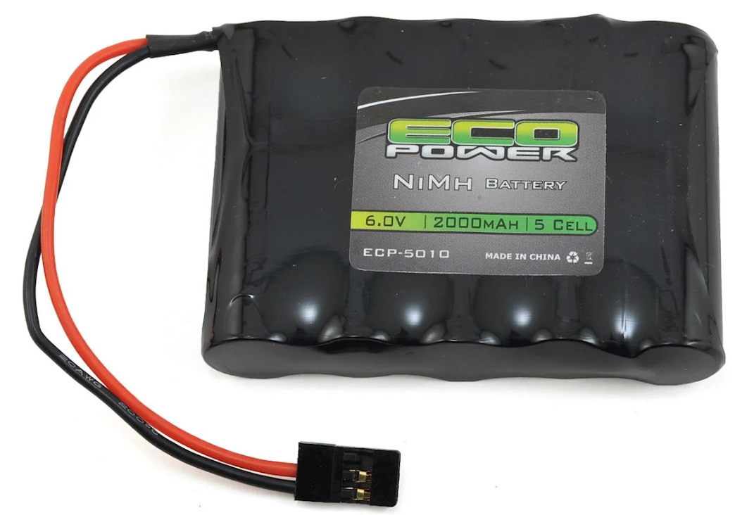 EcoPower ECP-5010 5-Cell NiMH AA SBS-Flat Receiver Battery (6V/2000mAh)