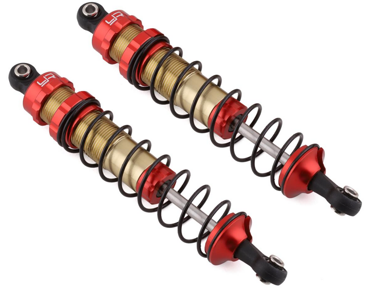 Yeah Racing TRSL-017RD Aluminum 100mm Big Bore Shocks for Traxxas Slash/Stampede/Bandit (Red) (2)