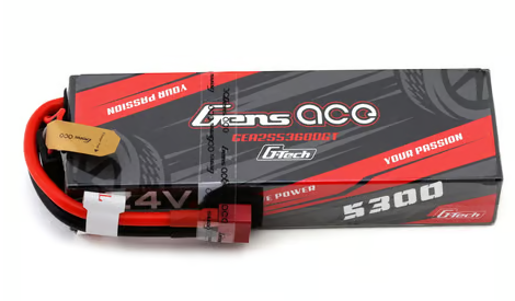 Gens Ace GEA2S5360DGT G-Tech Smart 2S LiPo Battery 60C (7.4V/5300mAh) w/T-Style Connector