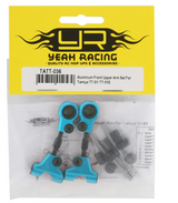 Yeah Racing TATT-036BU Tamiya TT-01/TT-01E Aluminum Front Upper Suspension Arms (Blue) (2)