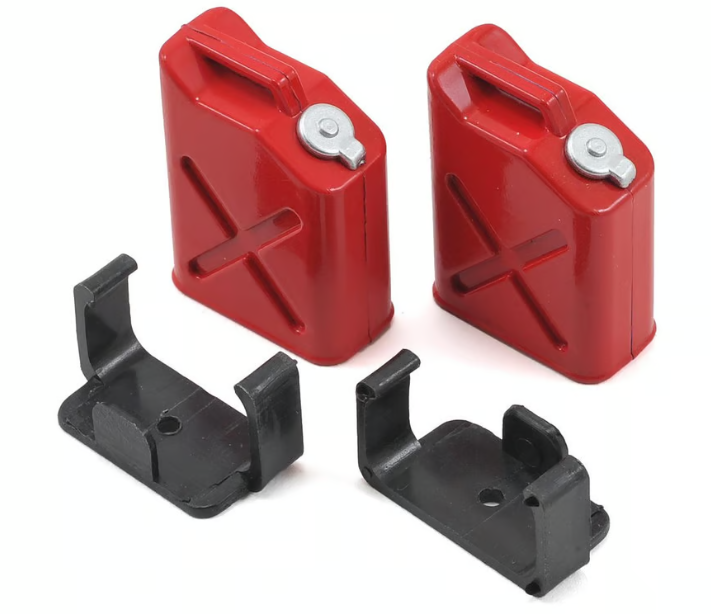 Yeah Racing YA-0355 1/10 Crawler Scale "Jerry Can" Accessory Set (Fuel Cans) (Red)