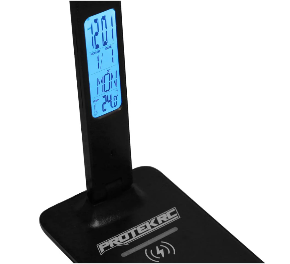 ProTek RC Multifunction LED Pit Light (w/Wireless Charge, Clock, Date & Temp)