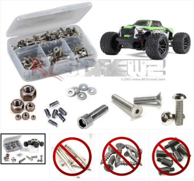 RC SCREWZ ara053 – Arrma Granite Grom Mega Monster RTR 1/18th (#ARA2102) Compatible Stainless Screw Kit