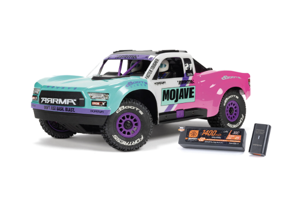 MOJAVE GROM 223S BLX Brushless 4X4 Small Scale Desert Truck RTR with DSC (Battery & Charger included), Teal