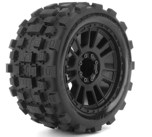 Powerhobby 1/8 SMT 4.0 Wasteland Belted Mounted Tires (2) 17MM