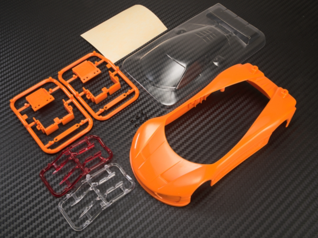 PN Racing 600500O Mini-Z Concept C9 ABS Car Body Kit Orange