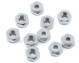 Yeah Racing LN-M4S-BK ÉCROU DE VERROUILLAGE DENTÉ EN ALUMINIUM 4MM 10PCS (BK)