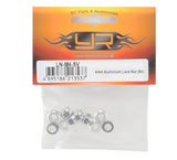 Yeah Racing LN-M4S-BK ÉCROU DE VERROUILLAGE DENTÉ EN ALUMINIUM 4MM 10PCS (BK)
