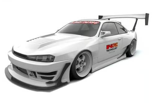 24K RC TAF31000 Technology 1/10 Nissan Seiji S14 Kouki Drift Body (Clear) (257mm Wheelbase)