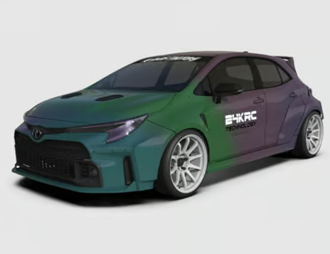 24K RC TAF33001 Technology 1/10 Corolla DPR Drift Body Set (Clear) (260mm Wheelbase)