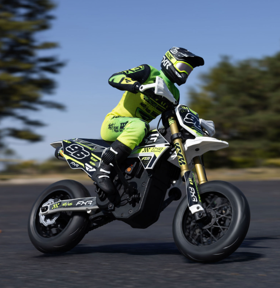 Image of LOSI 1/4 Promoto-SM FXR Supermoto Motorcycle RTR (Battery and Charger Included), White