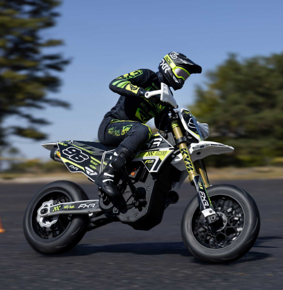 Image of LOSI 1/4 Promoto-SM FXR Supermoto Motorcycle RTR Basic, White