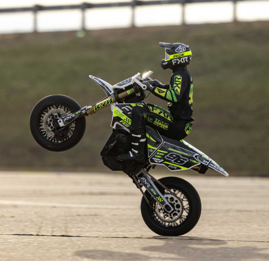 Image of LOSI 1/4 Promoto-SM FXR Supermoto Motorcycle RTR Basic, White