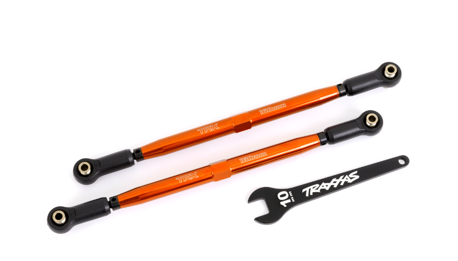 TRAXXAS Maillons d'orteil, avant (TUBES anodisés rouges, aluminium 7075-T6, plus résistants que t