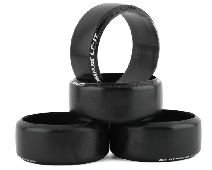 DS Racing Competition III Slick Drift Tires (4) (LF-1T)