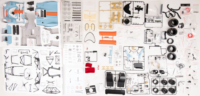 Pocher Porsche 917K Gulf Edition 1/8 Scale Die-Cast Model Car Kit HK118