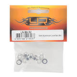 Yeah Racing LN-M4-SV 4mm Aluminum Lock Nut (10) (Silver)