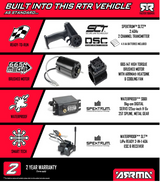 ARRMA 1/10 GRANITE MEGA 665 4X4 RTR Brushed Monster Truck