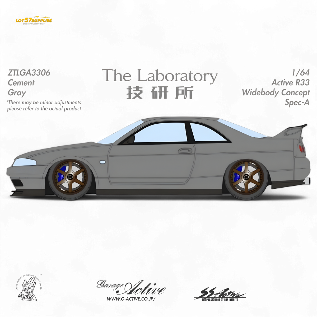 (Pre-Order) The Laboratory x ZONZO Nissan R33 Widebody Concept Spec-A ...