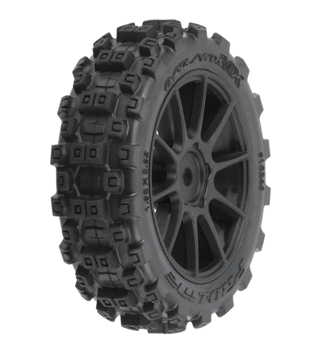 PROLINE Badlands MX 1.9" Buggy Tires MTD Mach-10 Black Wheels: Typhon GROM
