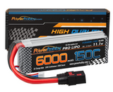 Powerhobby XTREME 3S 11.1V 6000mah 150c-300C Lipo Battery W QS8 8AWG A3-Cell